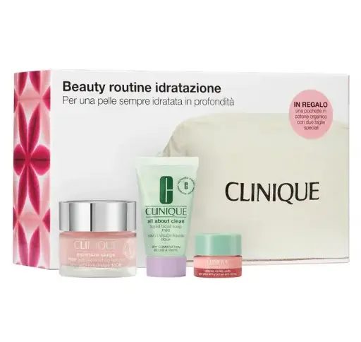 CLINIQUE - BEAUTY ROUTINE IDRATAZIONE SET 3PCS + BAG