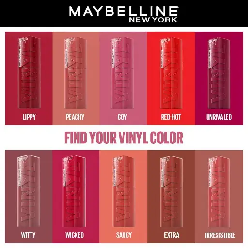MAYBELLINE - SUPERSTAY VINYL INK LONGLASTING LIQUID LIPSTICK 4.2ML