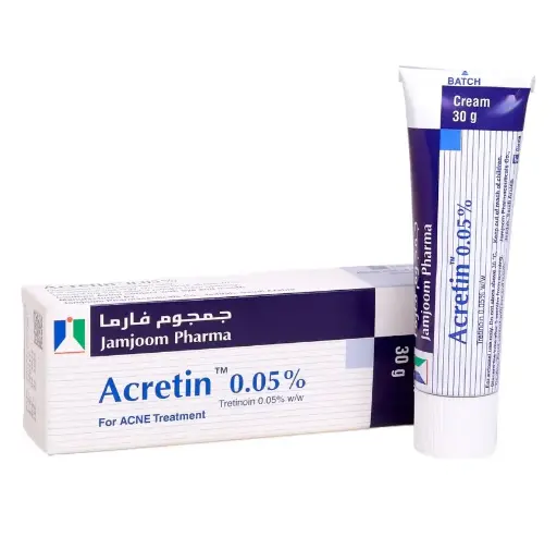 JAMJOOM PHARMA - ACRETIN 0.05% CREAM FOR ACNE TREATMENT 30G