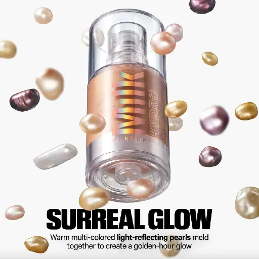 ميلك ميك أب - برايمر هيدرو غريب + غلو للإضاءة مع لآلئ عاكسة للضوء 30 مل