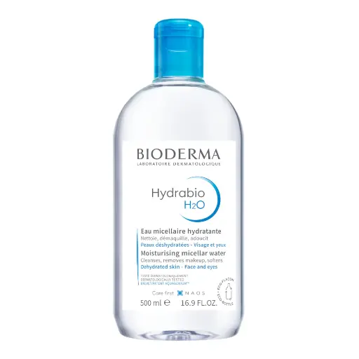 BIODERMA - HYDRABIO H2O MOISTURISING MICELLAR CLEANSING WATER AND MAKEUP REMOVER 500ML