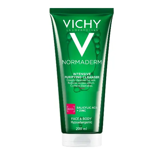 VICHY - NORMADERM INTENSIVE PURIFYING CLEANSER BHA SALICYLIC ACID + ZINC 200ML
