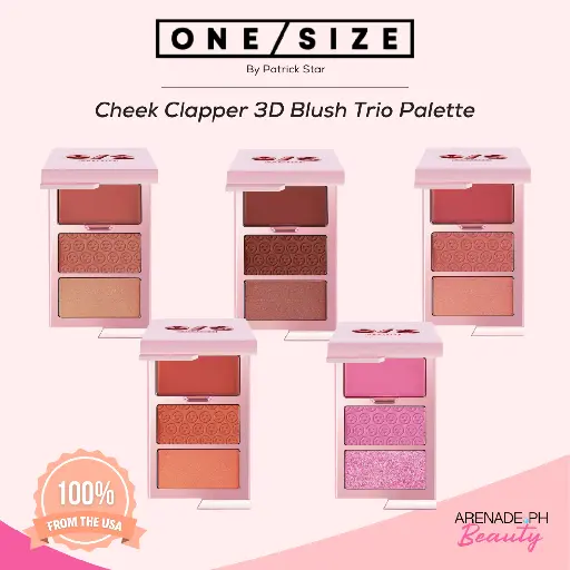 ONE SIZE - CHEEK CLAPPER 3D BLUSH TRIO CREAM BLUSH 4G + POWDER BLUSH 2*3.5G