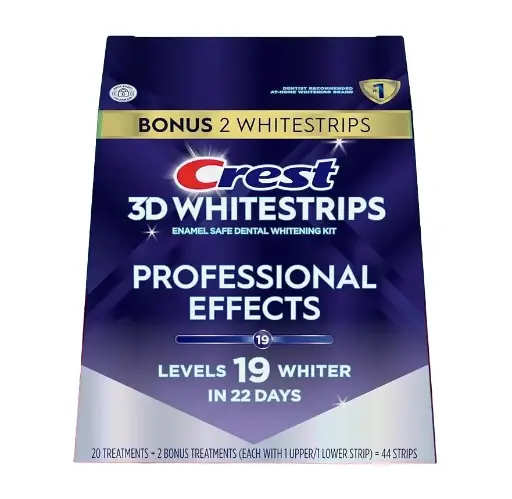 CREST - 3D WHITESTRIPS PROFESSIONAL EFFECTS LEVELS 19 WHITER IN 22 DAYS 44STRIPS