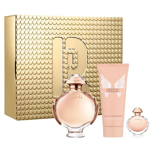 PACO RABANNE - GIFT SET OLYMPEA EDP 80ML+ 6ML + BODY LOTION 100ML