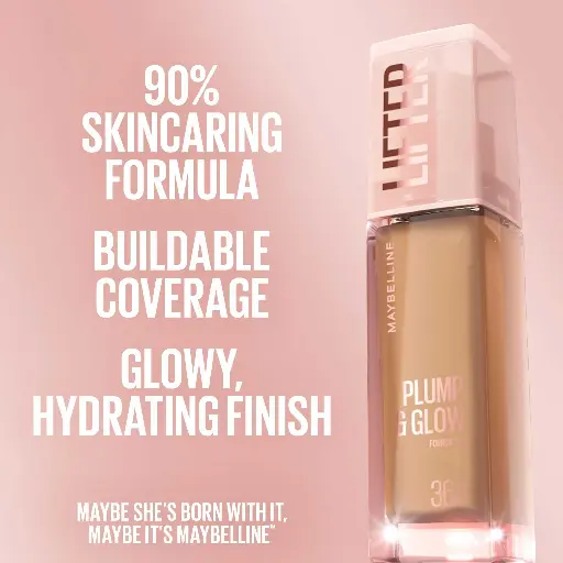 ميبلين - ليفتر بلامب اند جلو فاونديشن تغطية مثالية واشراق 30 مل