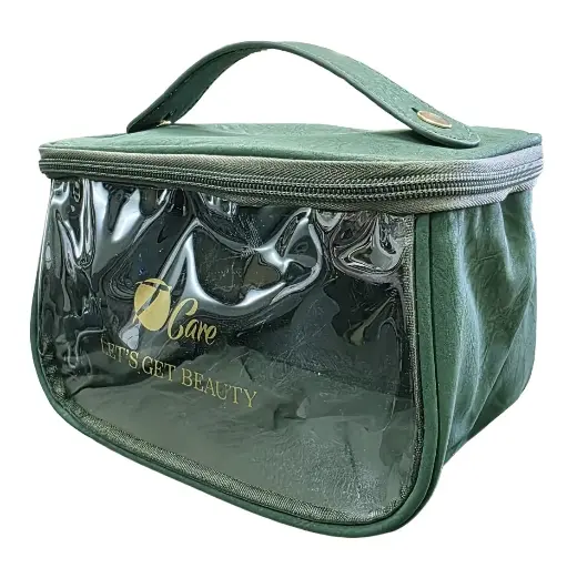 TRIPLE CARE - MAKEUP BAG IN OLIVE GREEN T-3062