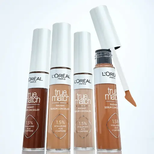 LOREAL - TRUE MATCH RADIANT SERUM CONCEALER WITH HYALURONIC ACID + CAFFEINE 10ML