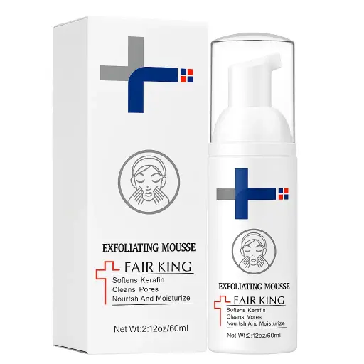 FAIR KING - FACIAL EXFOLIATING MOUSSE CLEANSER PEELING GEL FACE SCRUB DEEP REMOVE CLEANING SKIN SMOOTH MOISTURIZING FACE HAND 60ML