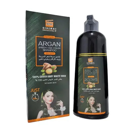 NITRO CANADA - ARGAN SPEEDY HAIR COLOR SHAMPOO OLIVE BLOND 420ML